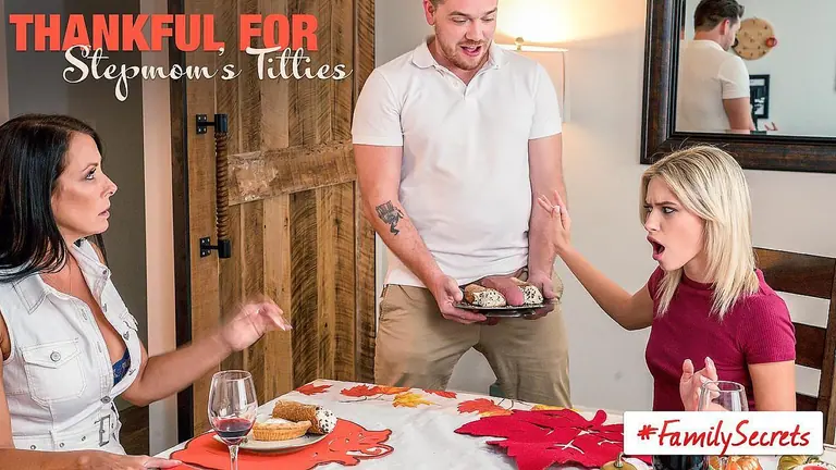 Poster for Stepmom Kiara Cole Deepthroats Her Stepson