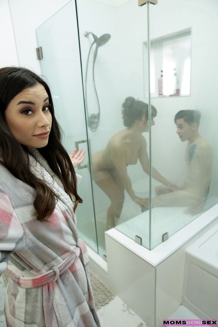 Aria Lee and Lexi Luna Turn Yoga into a Threesome gallery image 3