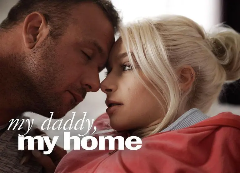 Poster for Stepdaughter Scarlett Hampton Begs Her Stepdad for a Creampie