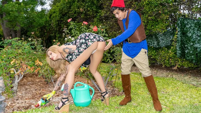 Poster for MILF Joslyn James Finds a Living Lawn Gnome in Her Garden