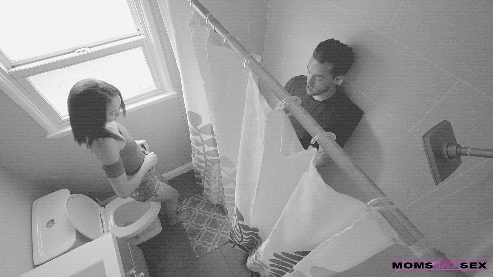 Alexis Tae Gets Fucked Through the Shower Curtain in a MILF Threesome gallery image 1